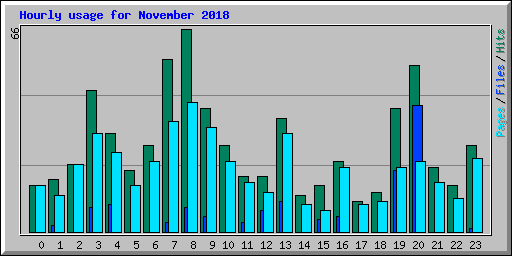 Hourly usage for November 2018